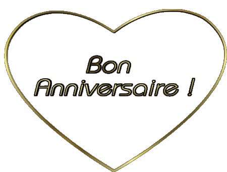 001 Coeur Bon Anniversaire Französisch Nachrichten 