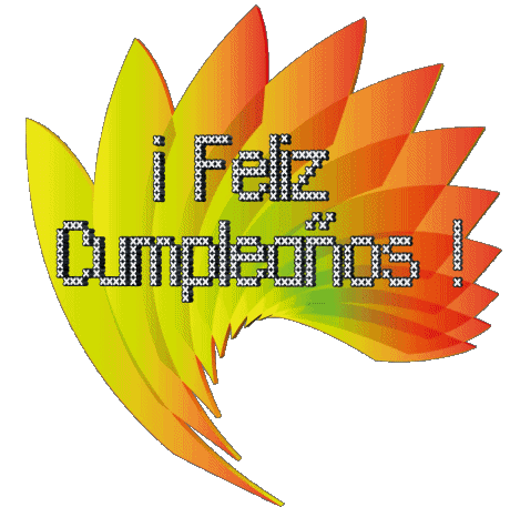 005 Fondo transparente Abstracto - Geométrico Feliz Cumpleaños Español Mensajes 