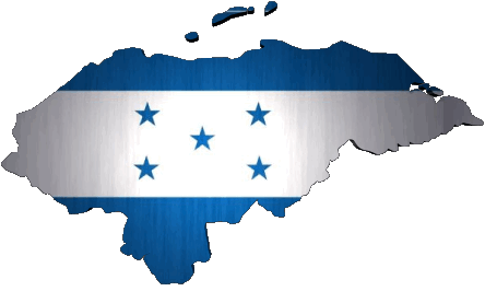 Carte Honduras Amériques Drapeaux 