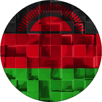 Rond Malawi Afrique Drapeaux 