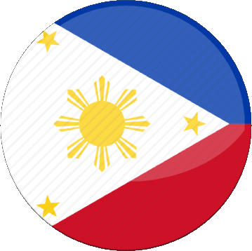 Rond Philippines Asie Drapeaux 