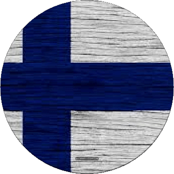 Rond Finlande Europe Drapeaux 