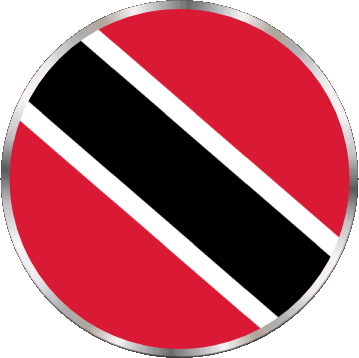Round Trinité et Tobago America Flags 