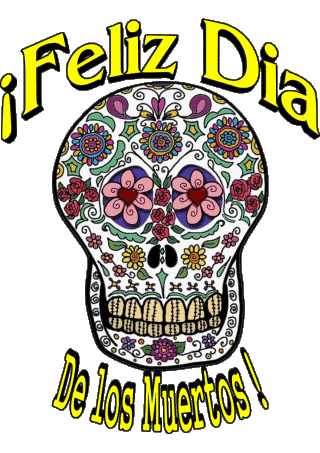 01 Feliz Dia de los Muertos Spagnolo Messagi 