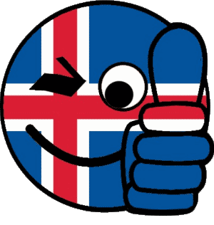 Smiley - OK Islandia Europa Banderas 