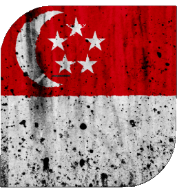 Platz Singapur Asien Fahnen 