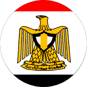 Rond Egypte Afrique Drapeaux 