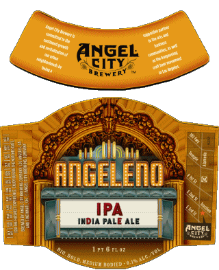 Angeleno - Ipa indian pale ale-Angeleno - Ipa indian pale ale Angel City Brewery USA Cervezas Bebidas 