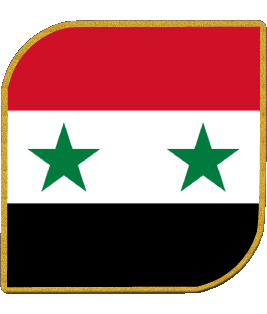 Carré Syrie Asie Drapeaux 