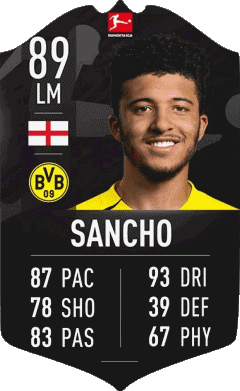 Jadon Sancho England F I F A - Card Players Video Games Multi Media 
