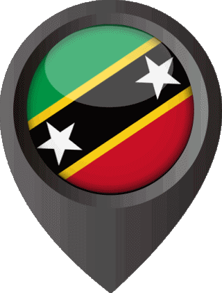 Perno di posizione Saint Kitts e Nevis America Bandiere 