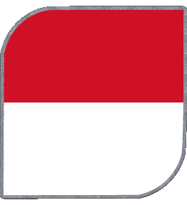 Square Monaco Europe Flags 