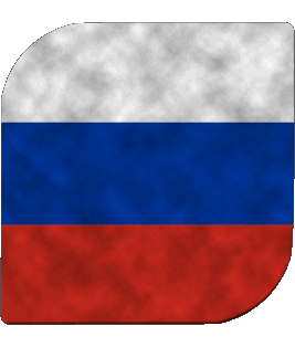 Square Russia Europe Flags 