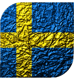 Square Sweden Europe Flags 