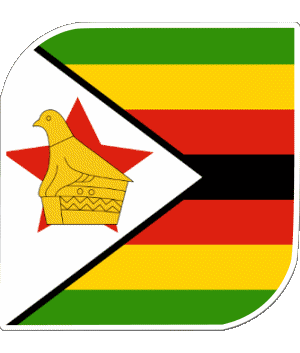 Platz Zimbabwe Afrika Fahnen 