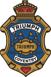1922-1922 Logo Triumph MOTOCICLETAS Transporte 