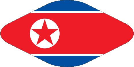 Diverso Corea del Norte Asia Banderas 
