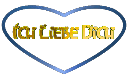 Corazón Ich Liebe Dich Alemán Mensajes 