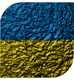 Carré Ukraine Europe Drapeaux 