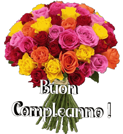 016 Transparent Background Floreale Buon Compleanno Italian Messages 
