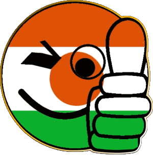 Smiley - OK Niger Afrique Drapeaux 