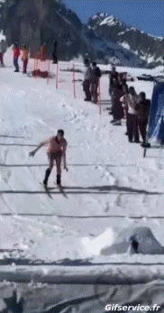 Water Slide Fail Ski Sports Humor -  Fun 