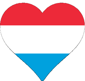 Herz Luxemburg Europa Fahnen 