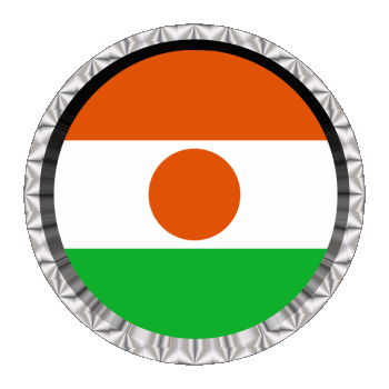 Rond - Anneaux Niger Afrika Fahnen 