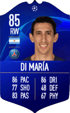 Angel Di Maria Argentinien F I F A - Karten Spieler Videospiele Multimedia 