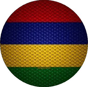 Rond Maurice Afrique Drapeaux 