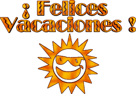04 Sfondo trasparente Felices Vacaciones Spagnolo Messagi 