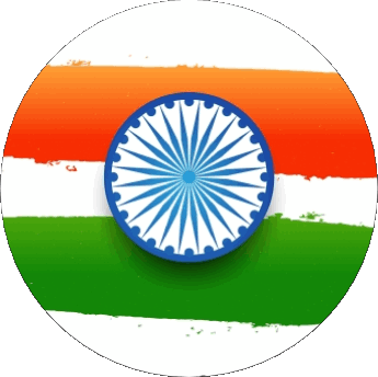 Rond Inde Asie Drapeaux 