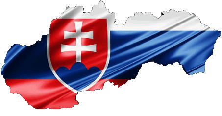 Mapa Eslovaquia Europa Banderas 