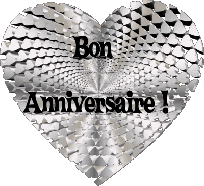 012 Coeur Bon Anniversaire Français Messages 
