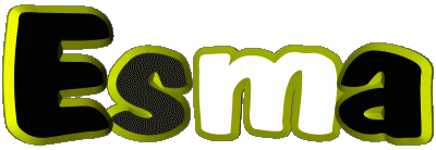 Esma E WEIBLICH - Maghreb Muslim Vorname 