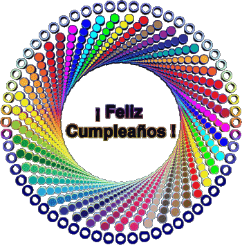 002 Fond Transparent Abstracto - Geométrico Feliz Cumpleaños Espagnol Messages 