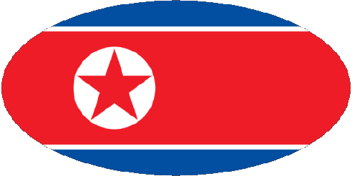 Diverso Corea del Norte Asia Banderas 