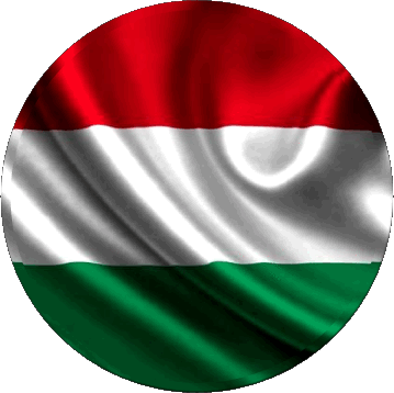 Rond Hongrie Europe Drapeaux 