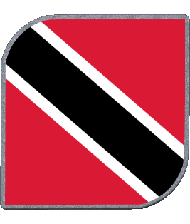 Carré Trinité et Tobago Amériques Drapeaux 