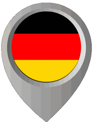 Perno di posizione Germania Europa Bandiere 