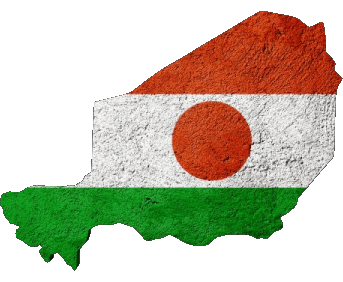 Map Niger Africa Flags 