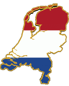 Map Netherlands Europe Flags 