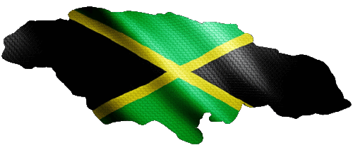 Mapa Jamaica América Banderas 