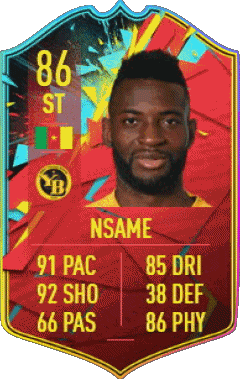 Jean-Pierre Nsame Cameroun F I F A - Joueurs Cartes Jeux Vidéo Multi Média 