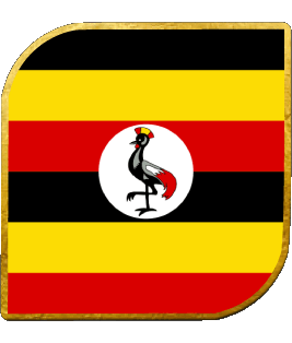 Plaza Uganda África Banderas 