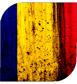 Carré Tchad Afrique Drapeaux 