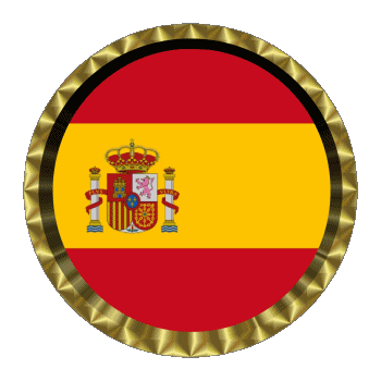 Rond - Anneaux Espagne Europe Drapeaux 