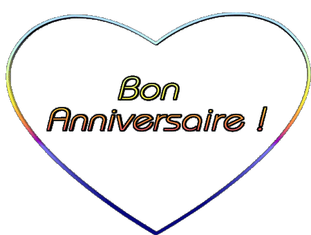 001 Coeur Bon Anniversaire Francese Messagi 