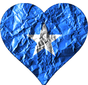Cuore Somalia Africa Bandiere 