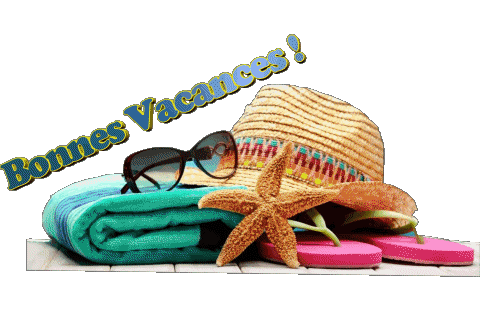 05 Fond Transparent Bonnes Vacances Français Messages 